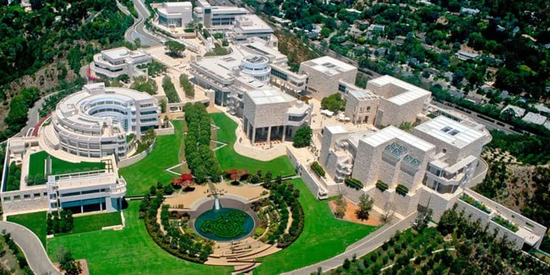 Getty Museum Arial View