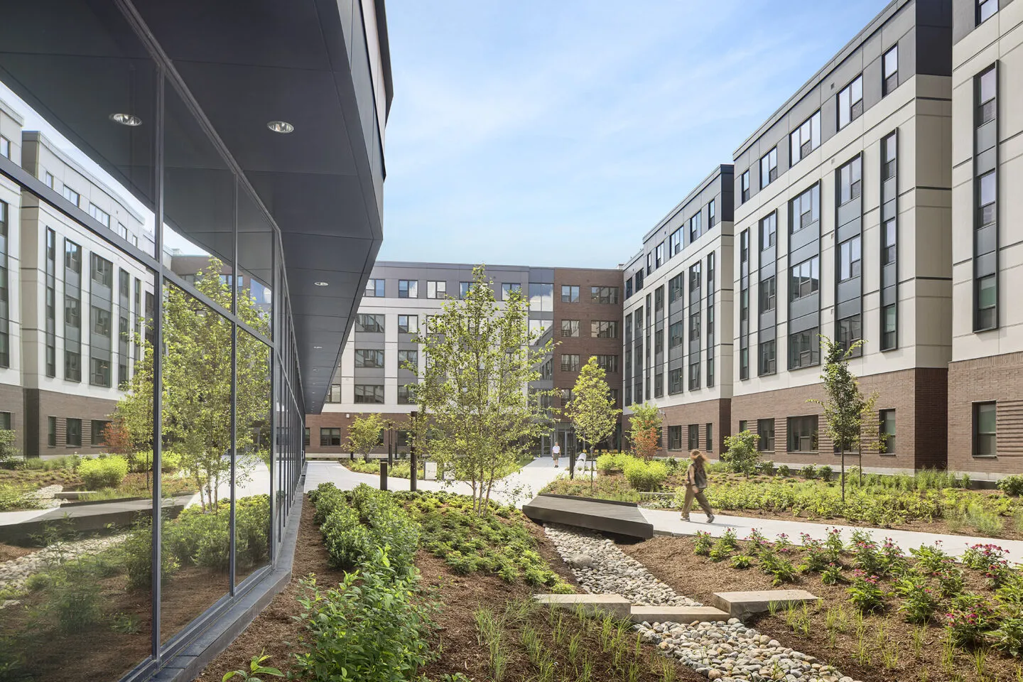 Purdue's 3rd & West Connected Living student housing 